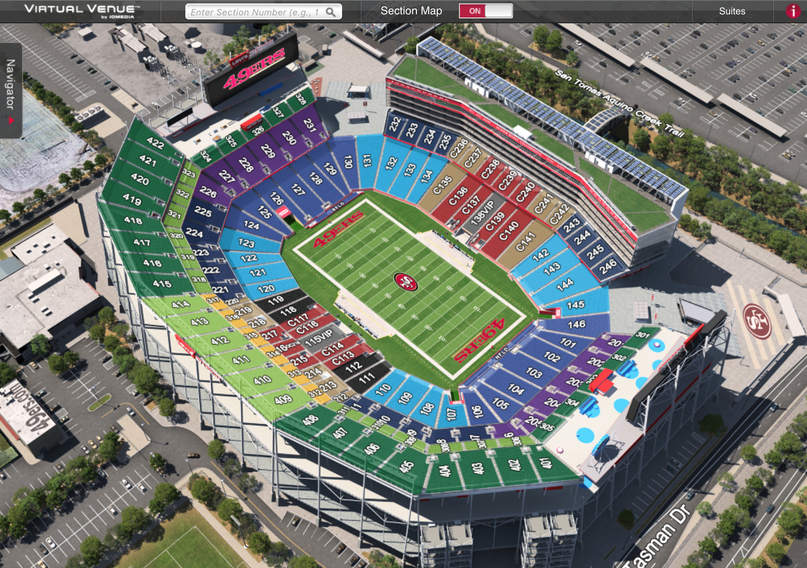 San Francisco 49ers Seating Chart 3d