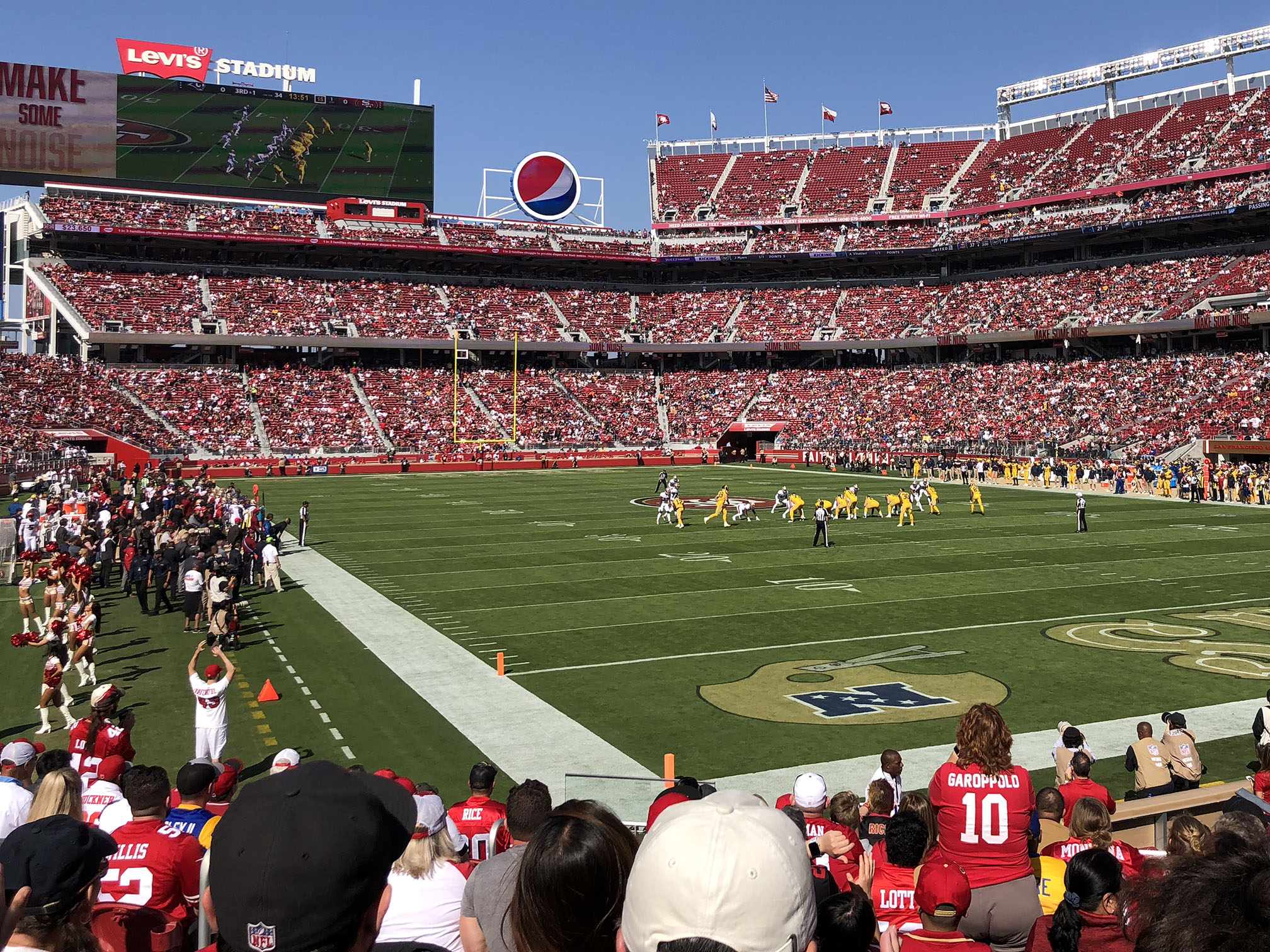 49ers Seating charts and actual views