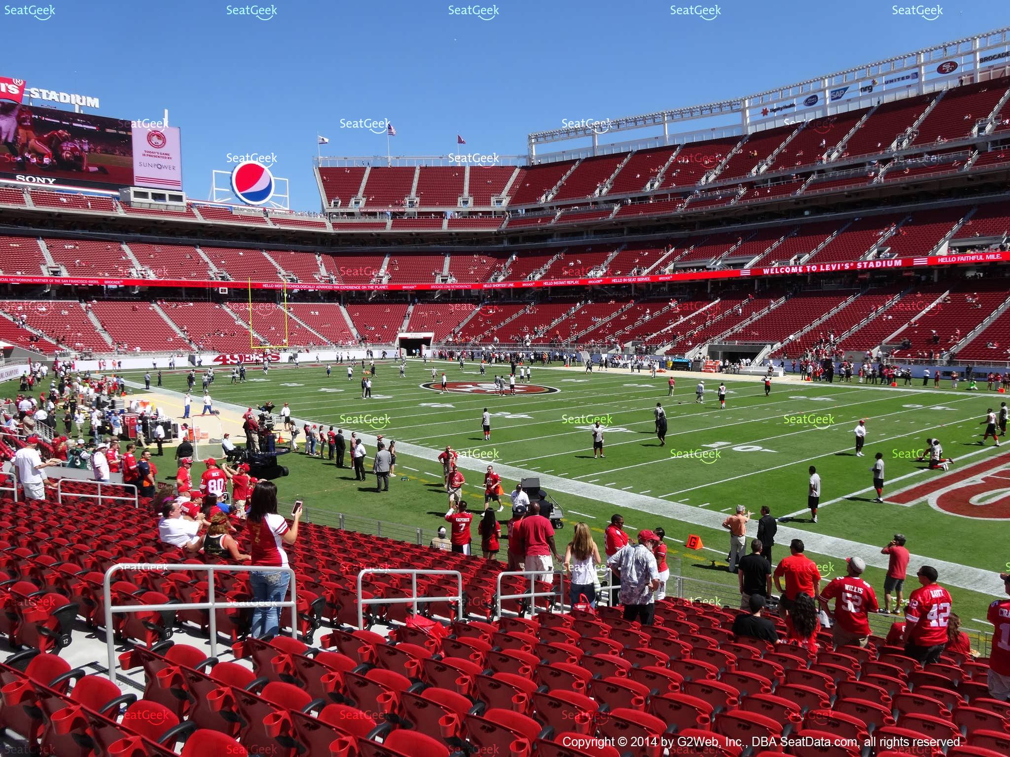 49ers Seating charts and actual views