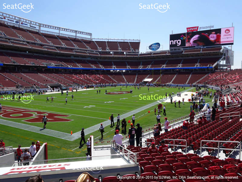 49ers Seating charts and actual views