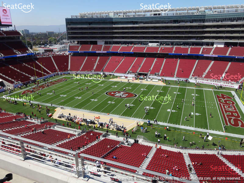 49ers Seating charts and actual views