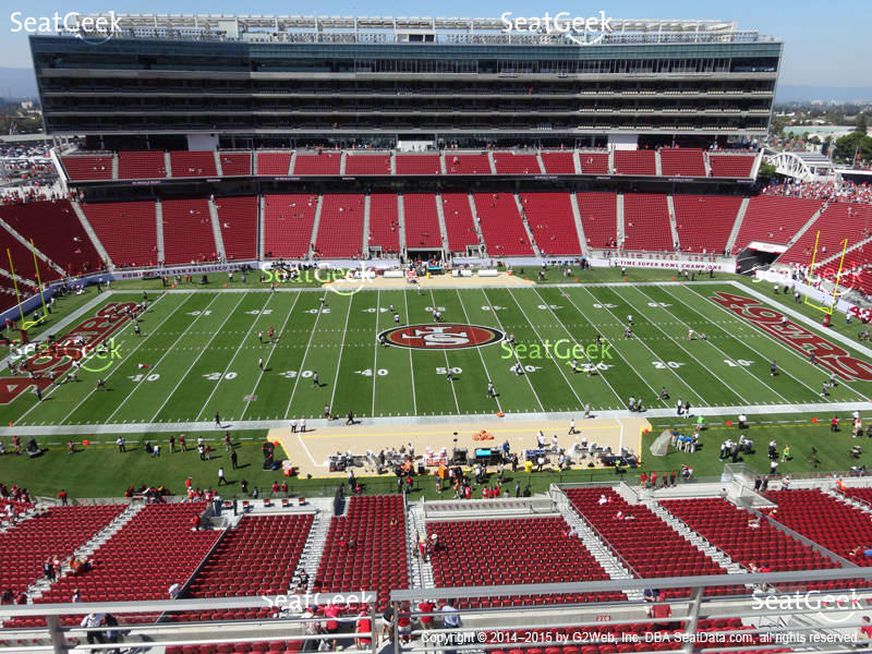 49ers Seating charts and actual views