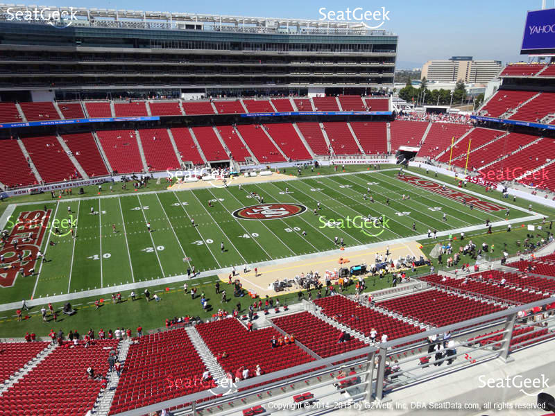 49ers Seating charts and actual views