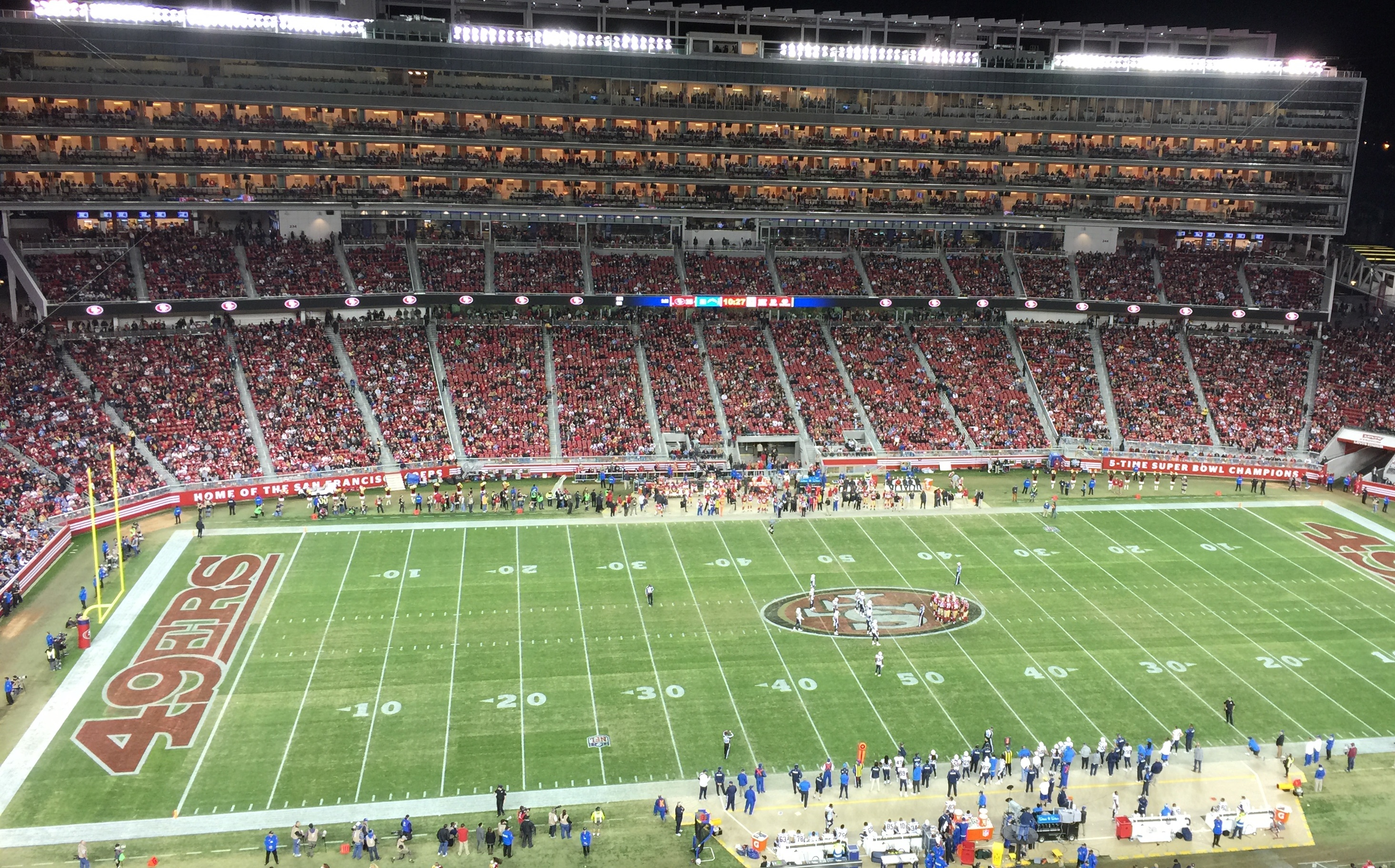 49ers Seating charts and actual views